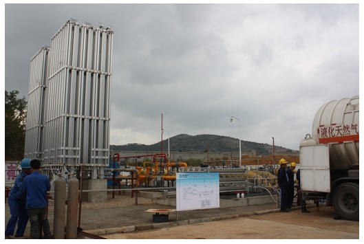 我市首座LNG釋放站建成，燃?xì)獗９┠芰⒂兴嵘?>                            <div   id="rzxdhll"   class="con">
                                <span id="rzxdhll"    class="title">我市首座LNG釋放站建成，燃?xì)獗９┠芰⒂兴嵘?/span>
                                <p class="des">
	10月30日，我市首座液化天然氣（LNG）釋放站在北部新城高中壓站內(nèi)建成并投入運(yùn)行，現(xiàn)每天的正常補(bǔ)充量達(dá)到3萬(wàn)方。該站設(shè)計(jì)氣化能力3000方/小時(shí)，如連續(xù)氣化可以增加供應(yīng)量8萬(wàn)方/日，將提升我市燃?xì)獗９┠芰Α?


	&nbsp;


	我市由于處于川氣東送供氣范圍，受上游供氣不足等因素影響，氣源一直較為緊張。隨著天然氣市場(chǎng)的快速發(fā)展，客戶量不斷增加，特別是工業(yè)客戶的增加和增產(chǎn)，用...</p>
                            </div>
                            <div   id="rzxdhll"   class="time">
                                <span id="rzxdhll"    class="day">27</span>
                                <span id="rzxdhll"    class="year-month">2013-11</span>
                            </div>
                        </a>
                    </li>
                                        <li>
                        <a href="show.php?Id=105" target="_blank">
                            <img src=